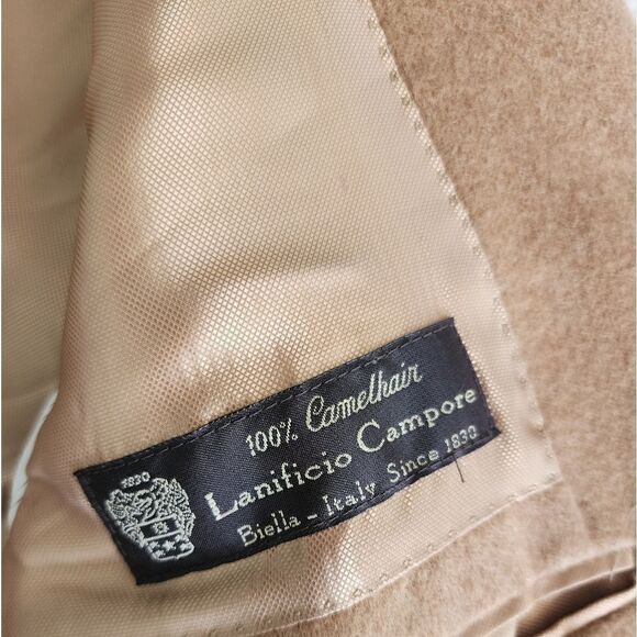 Tasso Elba Pure Camel Hair luxury blazer sport jacket - Picture 10 of 16